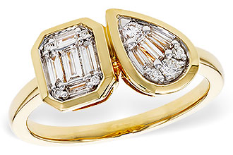 L301-89708: LDS DIA RG .17 TW BAGUETTE .25 TW