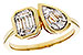 L301-89708: LDS DIA RG .17 TW BAGUETTE .25 TW