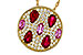 L301-90562: NECK 1.42 TW PRECIOUS (RUBY & PINK SAPP) 1.82 TGW