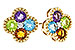 L301-90590: EARRINGS 1.88 SEMI-PREC (AMY,BT,CIT,PER) 1.93 TGW