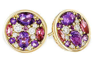 L301-90635: EARR .82 TW SEMI-PRECIOUS (P.TOUR, AMY) .98 TGW