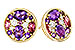 L301-90635: EARR .82 TW SEMI-PRECIOUS (P.TOUR, AMY) .98 TGW