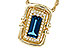L302-73317: NECK .84 LONDON BLUE TOPAZ .96 TGW (8x4MM LBT)