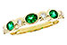 L302-73344: LDS WED RG .43 EMERALD .56 TGW