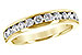 M215-53335: LDS WED RG .75 TW (12 STONES)