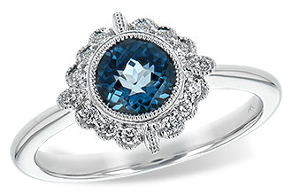 M216-37853: LDS RG .93 BLUE TOPAZ 1.05 TGW