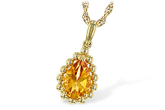 M216-40617: NECKLACE 1.06 CT CITRINE