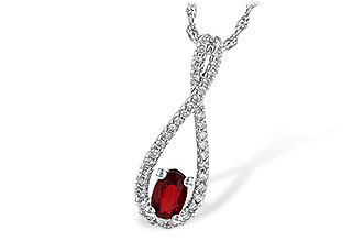 M217-29671: NECK .50 RUBY .74 TGW