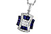 M300-98744: NECK .85 TW SAPPHIRE 1.10 TGW