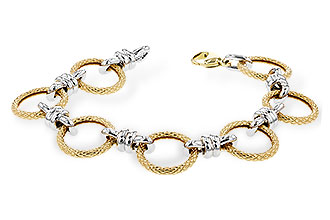 M300-98753: PLAIN GOLD BRACELET (7.25")