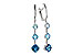 M301-83344: EARRINGS 2.41 TW BLUE TOPAZ 2.45 TGW