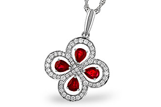 M301-84235: NECKLACE .68 RUBY TW .96 TGW