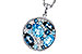 M301-86035: NECKLACE 2.31 TW BLUE TOPAZ 2.48 TGW
