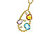 M301-86044: NECKLACE 3.04 TW SEMI-PREC 3.14 TGW (BT,AMY,CIT)