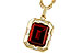 M301-86062: NECKLACE 3.65 GARNET 3.82 TGW (10x8MM GAR)