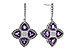 M301-86917: EARRINGS 1.41 AMETHYST 1.50 TGW