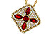 M301-86926: NECKLACE .81 TW RUBY 1.12 TGW