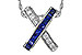 M301-90580: NECKLACE .60 TW SAPPHIRE .77 TGW