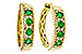 M301-90635: EARRINGS .33 TW EMERALD .45 TGW