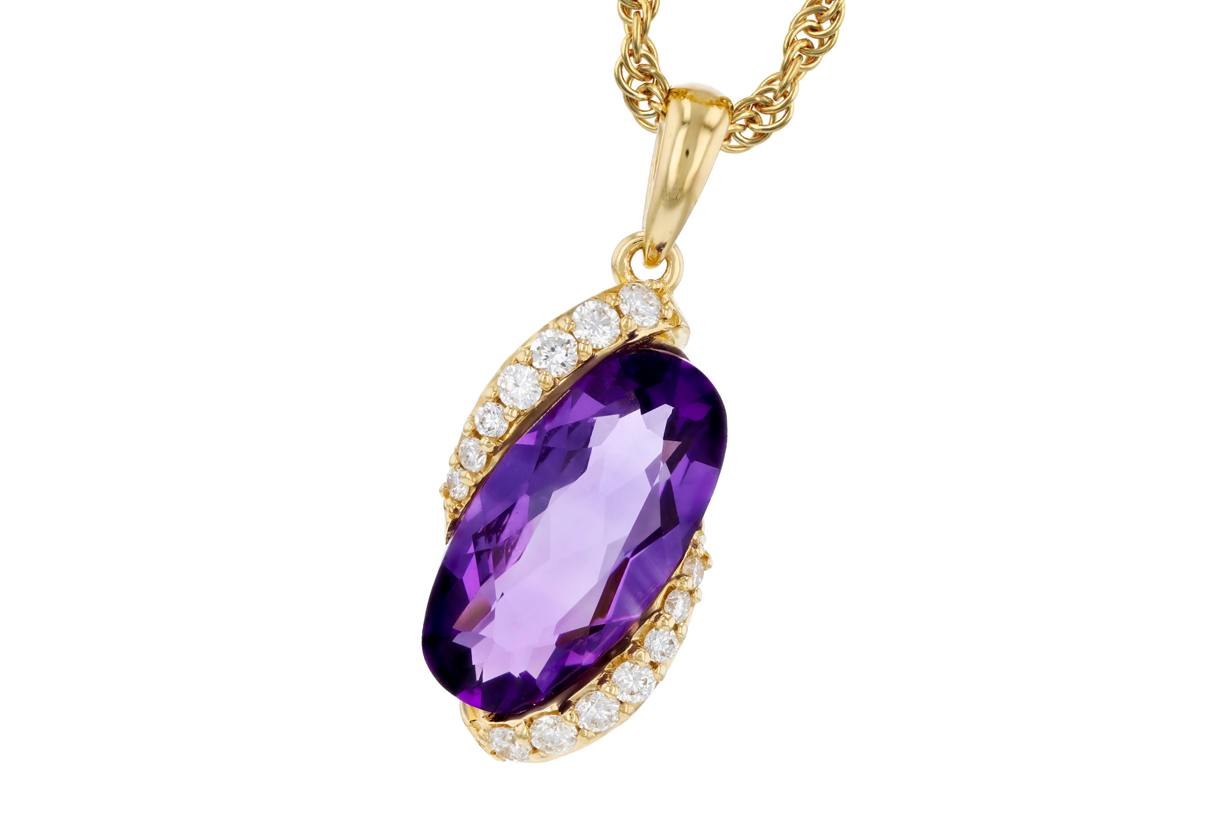 M302-75135: NECK 1.72 AMETHYST 1.84 TGW (12x6MM AMY)